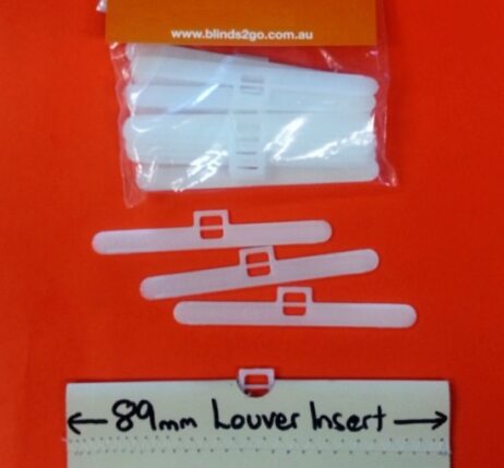 89mm Insert PVC 20 Pack Vertical Blind Louvre Inserts 20 Pack 89mm