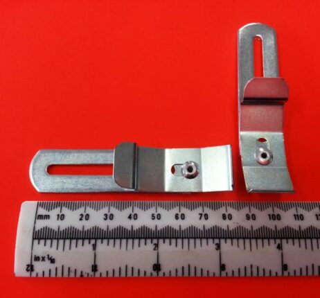 Silver Vertical Blind Extension Brackets Semi Reveal Extension Brackets Silver