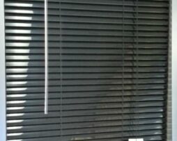 Slimline Aluminium Black Venetian Blinds Slimline Aluminium Black Venetian Blinds