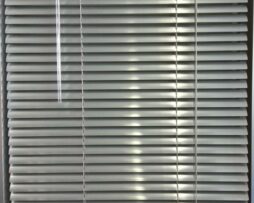 Slimline Aluminium Silver Venetian Blinds