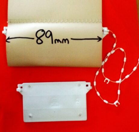 Vertical Blind Bottom Weights Clipped 89mm Vertical Blind Bottom Weights 89mm