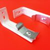 Parts Replacement White Vertical Blind Face Fix Bracket Silver Clip Vertical Blind Face Fix Bracket