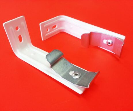 Parts Replacement White Vertical Blind Face Fix Bracket Silver Clip Vertical Blind Face Fix Bracket